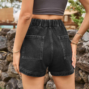 Street Chic High Waist Cargo Denim Shorts - MXSTUDIO.COM