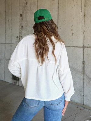 Streetwear Collared Ribbed Button Up Jacket-MXSTUDIO.COM