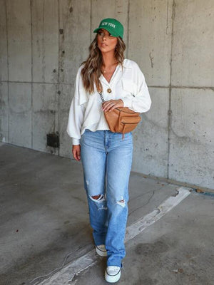 Streetwear Collared Ribbed Button Up Jacket-MXSTUDIO.COM