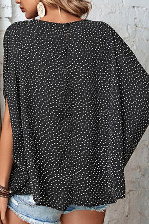 Strong Charisma Black Dolman Sleeve Blouse - MXSTUDIO.COM