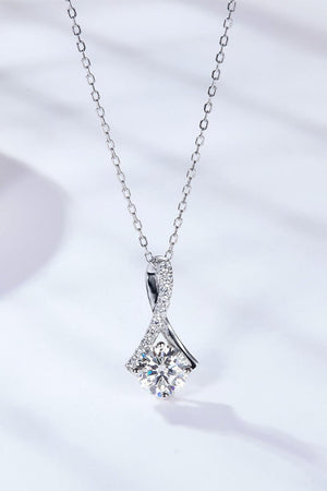 Stunner 1 Carat Moissanite Necklace Womens - MXSTUDIO.COM