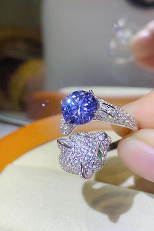 Stunning Adjustable Animal Band 2 Carat Moissanite Ring - MXSTUDIO.COM