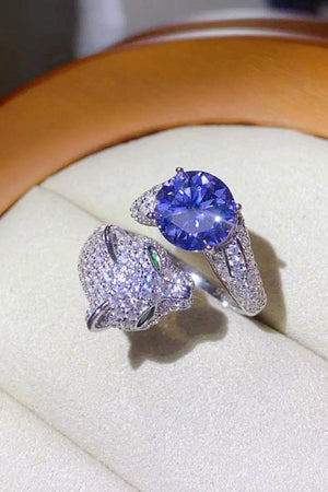 Stunning Adjustable Animal Band 2 Carat Moissanite Ring - MXSTUDIO.COM