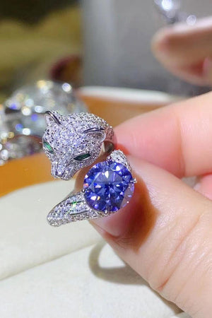 Stunning Adjustable Animal Band 2 Carat Moissanite Ring - MXSTUDIO.COM