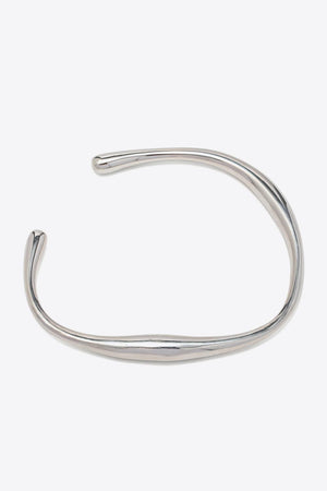 Stylish Ambiance Stainless Steel Open Cuff Bracelet - MXSTUDIO.COM