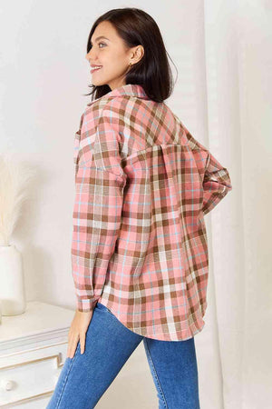 Suave Vibe Women's Plaid Long Sleeve Shirt - MXSTUDIO.COM