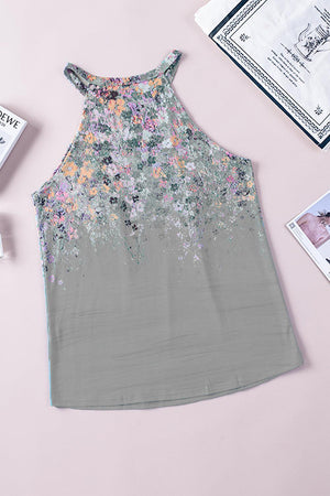 a women's top with a floral print on it