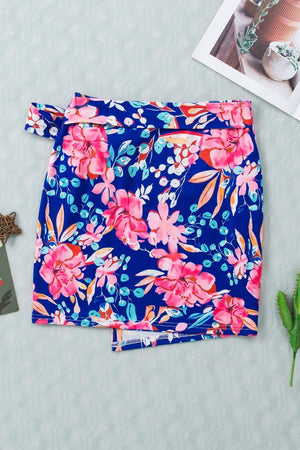 Summer Bloom Side Tie Floral Mini Skirt - MXSTUDIO.COM