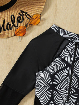 a hat, sunglasses, and a pair of black and white clothing