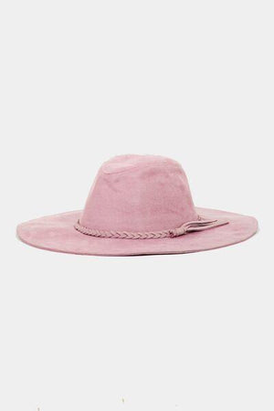 a pink hat on a white background