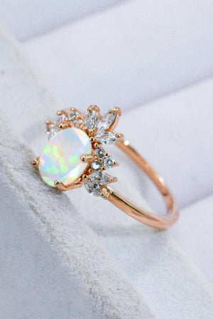 Superb Style 925 Sterling Silver Opal Ring - MXSTUDIO.COM