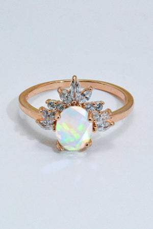 Superb Style 925 Sterling Silver Opal Ring - MXSTUDIO.COM