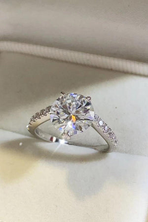 Supreme Brilliance Round 3 Carat Moissanite Ring - MXSTUDIO.COM