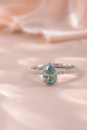 a close up of a ring on a cloth