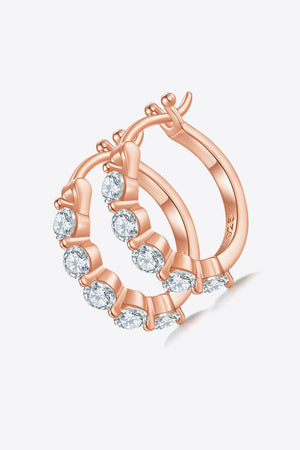 Terrific 925 Sterling Silver 1 Carat Moissanite Earrings - MXSTUDIO.COM