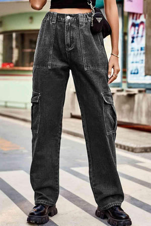 Throwback Fashion Loose Fit Cargo Jeans - MXSTUDIO.COM