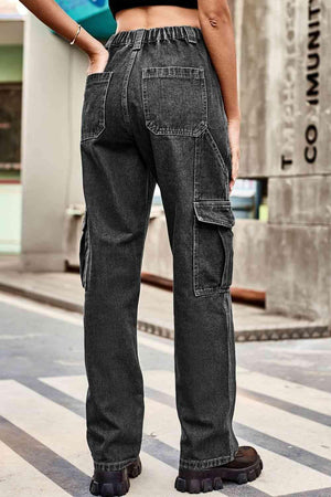 Throwback Fashion Loose Fit Cargo Jeans - MXSTUDIO.COM