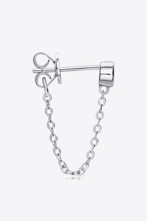 Timeless Joy Inlaid Moissanite Chain Stud Earrings - MXSTUDIO.COM