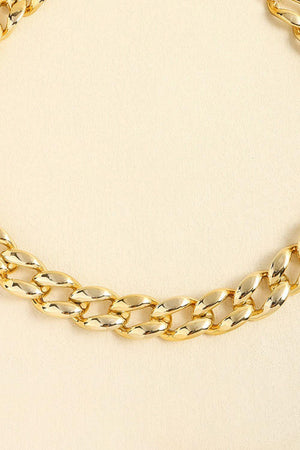 Top Trend Women's Acrylic Curb Gold Chain Belt - MXSTUDIO.COM
