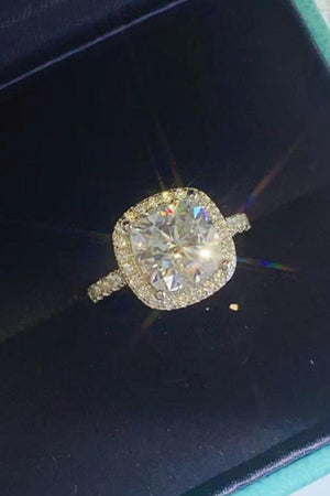 Totally Charmed Square 3 Carat Moissanite Ring - MXSTUDIO.COM