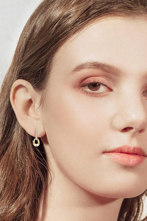 Treasure Your Love Moissanite Double Hoop Earrings - MXSTUDIO.COM