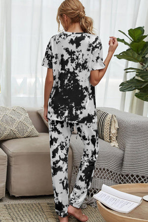 Trendy Tee And Joggers Tie Dye Lounge Set - MXSTUDIO.COM