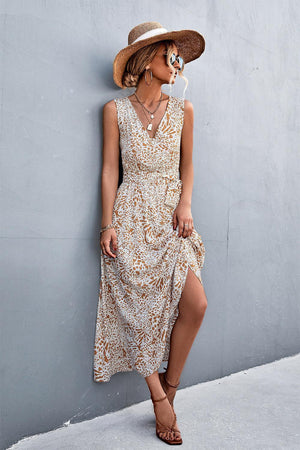 Tropic Beauty A-Line Sleeveless Maxi Dress - MXSTUDIO.COM