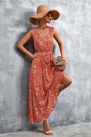 Tropic Beauty A-Line Sleeveless Maxi Dress - MXSTUDIO.COM