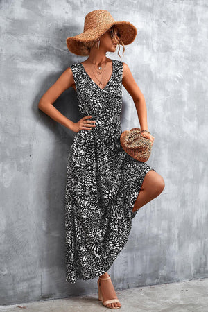 Tropic Beauty A-Line Sleeveless Maxi Dress - MXSTUDIO.COM