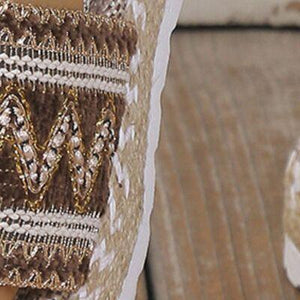 a close up of a pair of shoes on a wooden floor