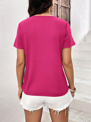 True Beauty Lace Trim Waffle Knit Top - MXSTUDIO.COM