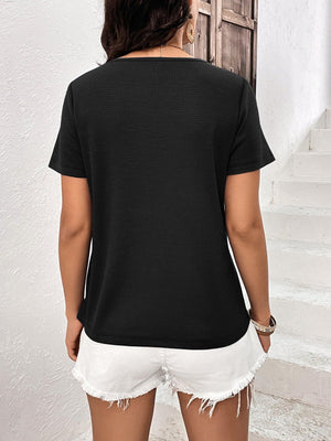 True Beauty Lace Trim Waffle Knit Top - MXSTUDIO.COM