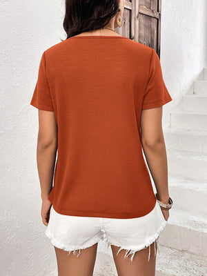 True Beauty Lace Trim Waffle Knit Top - MXSTUDIO.COM