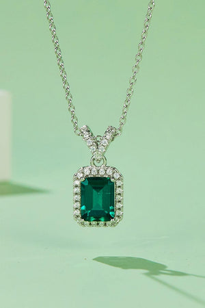 True Self 1.25 Carat Lab-Grown Emerald Pendant Necklace - MXSTUDIO.COM