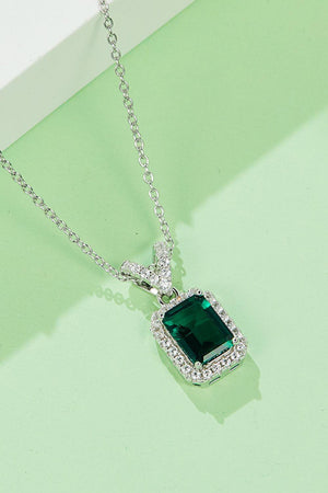 True Self 1.25 Carat Lab-Grown Emerald Pendant Necklace - MXSTUDIO.COM