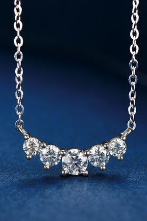 Truly Amazing Platinum-Plated Moissanite Necklace Womens - MXSTUDIO.COM