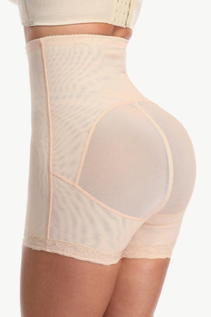 Tummy Control Lace Trim Shapewear Shorts - MXSTUDIO.COM