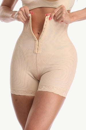Tummy Control Lace Trim Shapewear Shorts - MXSTUDIO.COM