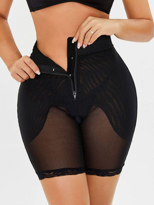 Tummy Control Lace Trim Shaping Shorts - MXSTUDIO.COM