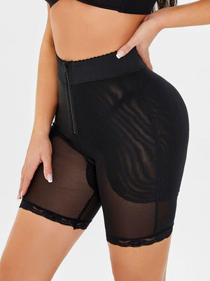 Tummy Control Lace Trim Shaping Shorts - MXSTUDIO.COM