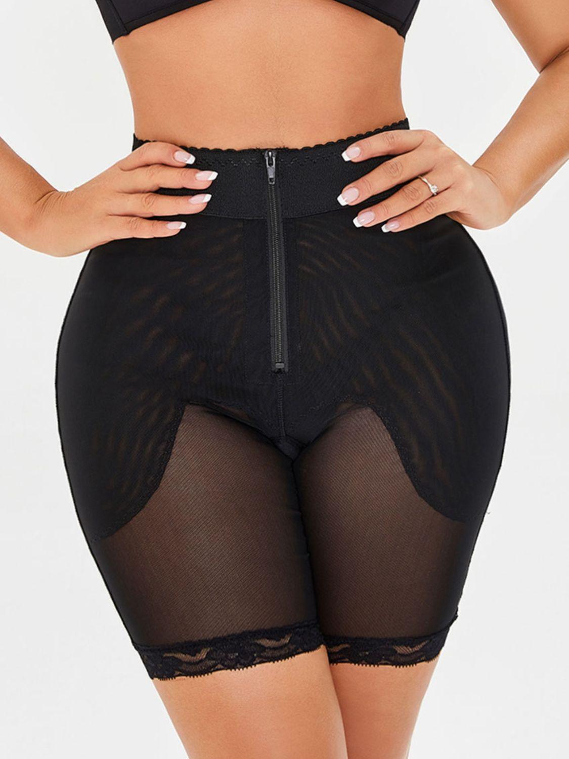 Tummy Control Lace Trim Shaping Shorts - MXSTUDIO.COM