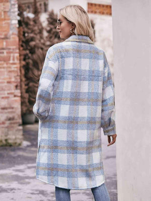 Ultimate Layer Button Down Long Plaid Coat - MXSTUDIO.COM
