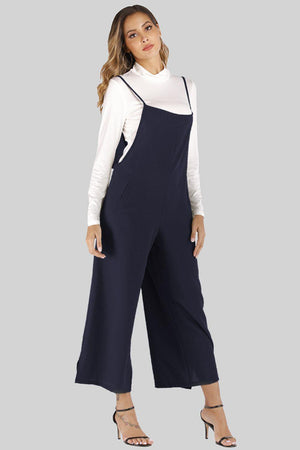 Unflappable Cropped Wide Leg Overalls - MXSTUDIO.COM