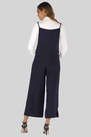 Unflappable Cropped Wide Leg Overalls - MXSTUDIO.COM