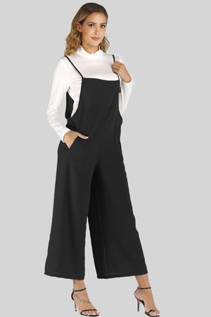 Unflappable Cropped Wide Leg Overalls - MXSTUDIO.COM