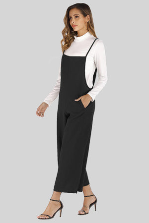 Unflappable Cropped Wide Leg Overalls - MXSTUDIO.COM