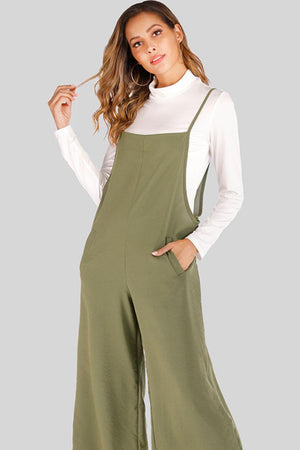 Unflappable Cropped Wide Leg Overalls - MXSTUDIO.COM