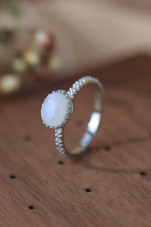 Uniquely Flexible 925 Sterling Silver Moonstone Ring - MXSTUDIO.COM