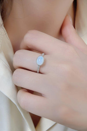 Uniquely Flexible 925 Sterling Silver Moonstone Ring - MXSTUDIO.COM