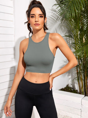 Unstoppable Mover Slim Fit Sports Crop Tank - MXSTUDIO.COM